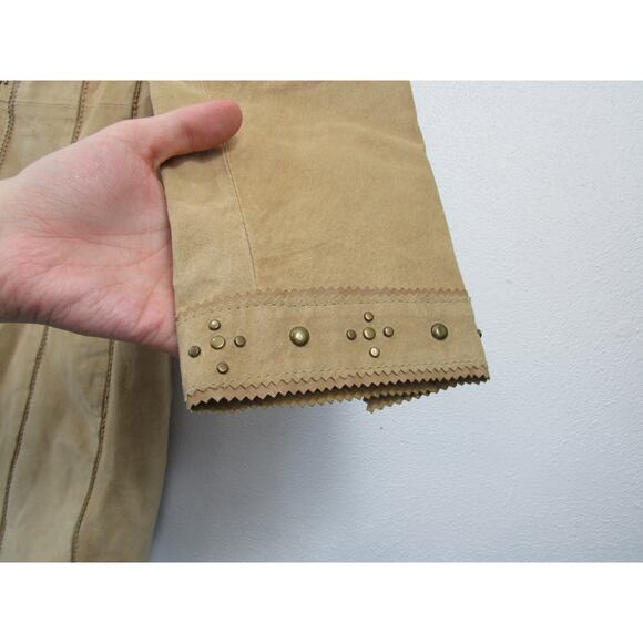 Vintage Pamela McCoy 3/4 Length 100% Suede Studded Western Style Jacket Large - Picture 4 of 9